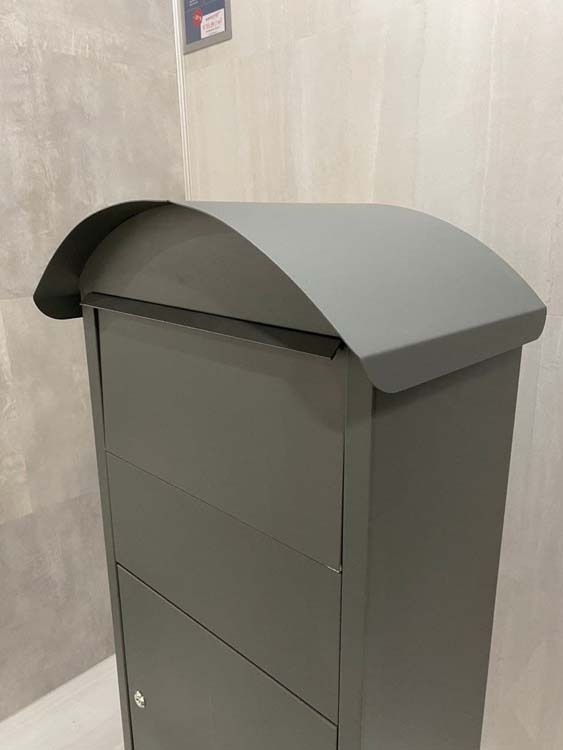 Boîte à colis Jada mat gris 1100x410x265mm