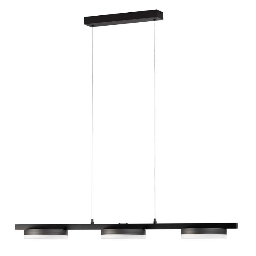 Luminaire suspendu noir incl LED lampe 3800 lumes 33W