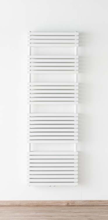 Radiateur sèche-serviette Dania double 181,5x60cm blanc 2286 Watt avec élément chauffant blanc