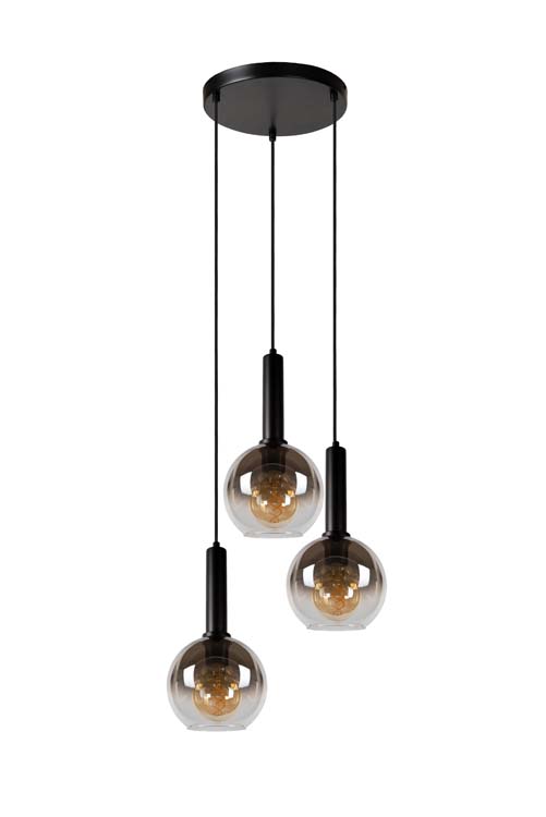 Lucide MARIUS - Suspension - Ø 48,5 cm - 3xE27 - Noir