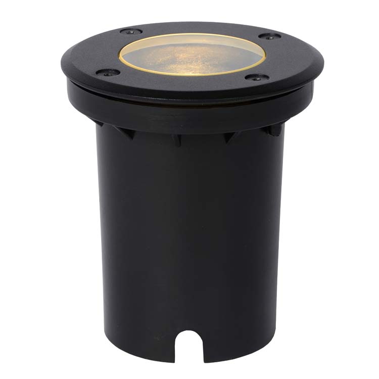 Spot de sol Extérieur - Ø 10,8 cm - 1xGU10 - IP67 - Noir