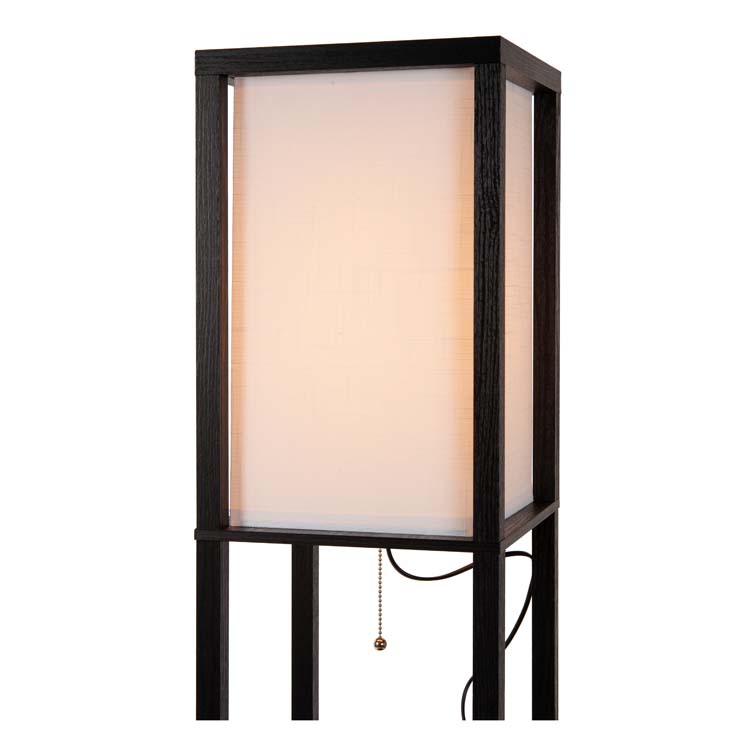 Lucide MENNO - Lampadaire - 1xE27 - Avec chargeur sans fil - Noir