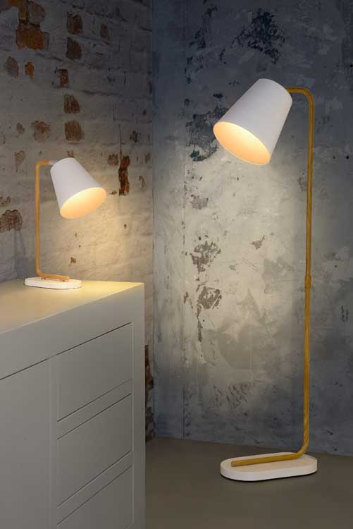 Lucide CONA - Lampadaire - E27 - Blanc