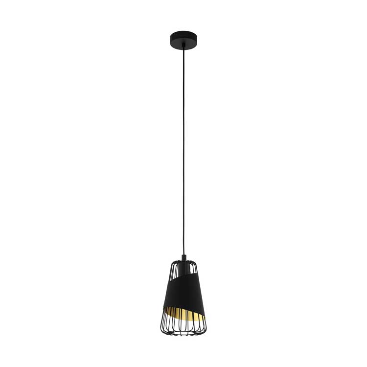 Eglo AUSTELL - Lampe suspendue - E27 - 1X60W - Noir