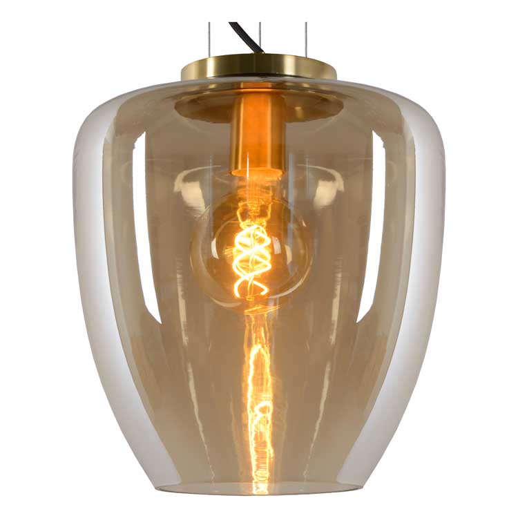 Lucide FLORIEN - Suspension - E27 - Ambre