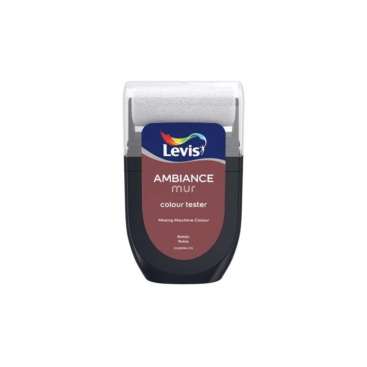 Levis verf Ambiance mur mat tester 30ml robijn