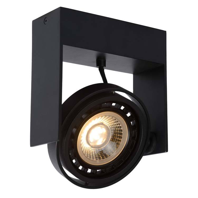 Spot plafond - LED Dim to warm - GU10 - 12W/2200K - Noir