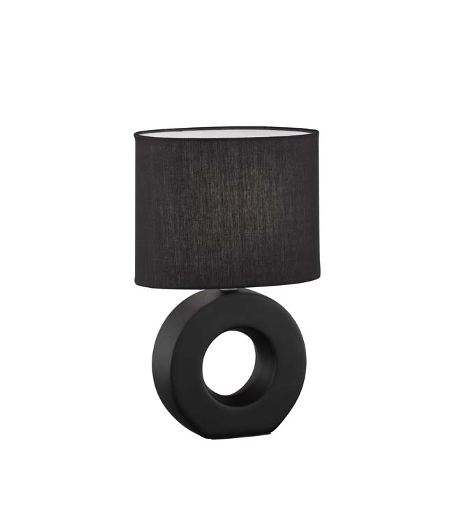 Lampe de table noir lampe excl 1xE14 hauteur 31cm