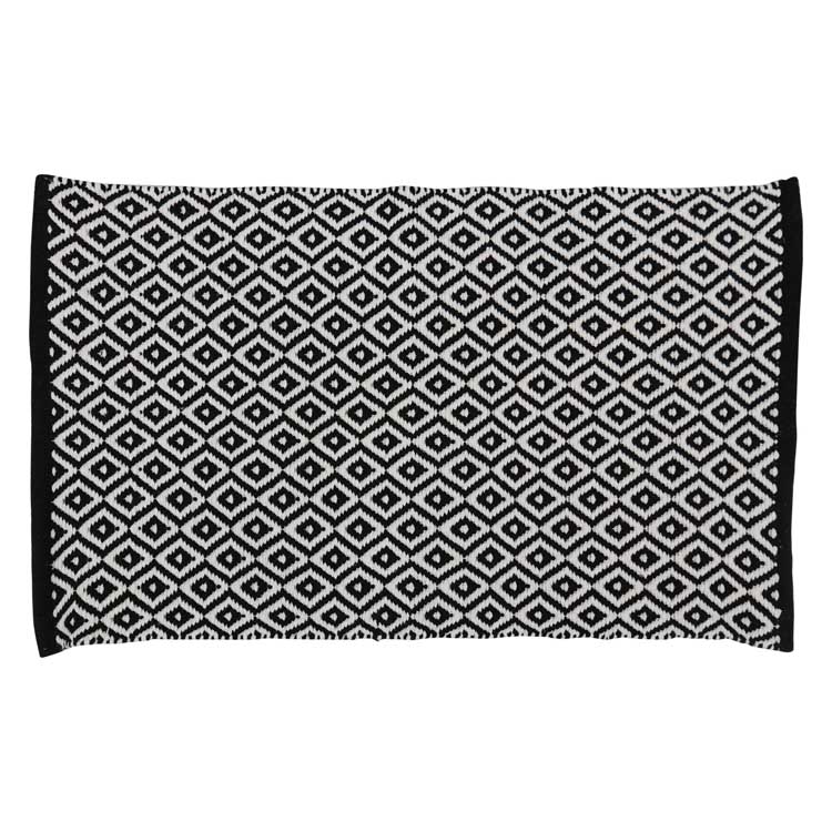 Tapis de bain Sia 50x80cm noir-blanc