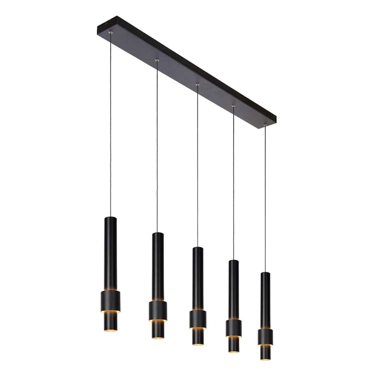 Lucide MARGARY - Suspension - LED Dim. - 5x4,2W 2700K - Noir