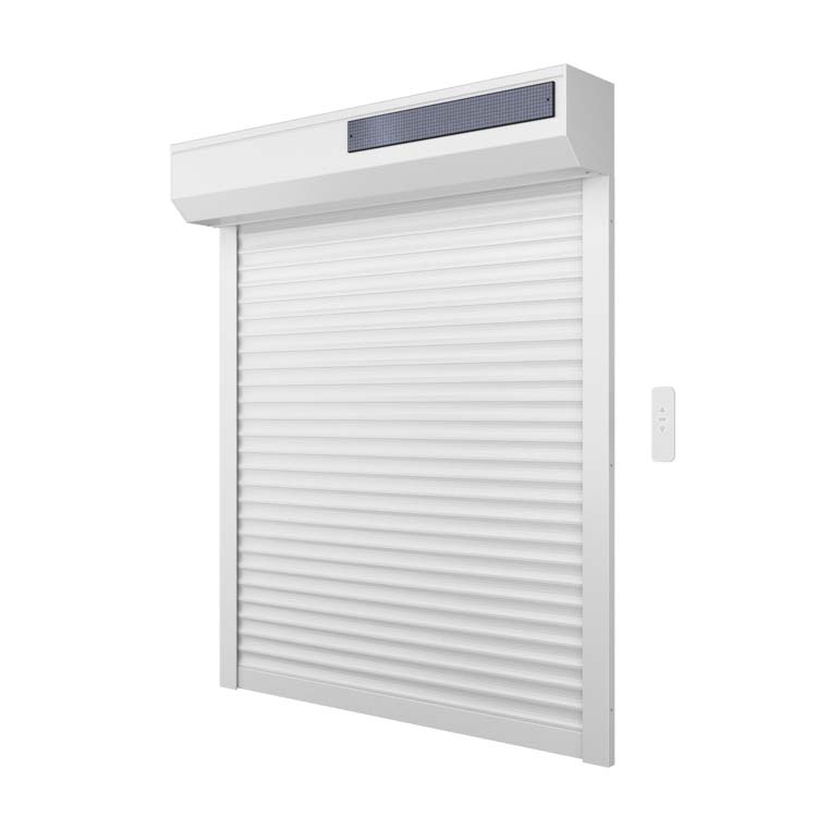 Volet roulant Flore blanc alu radio solaire L sur mesure couper