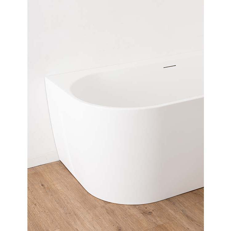 Baignoire d'angle Hero droit 180x80cm blanc mat