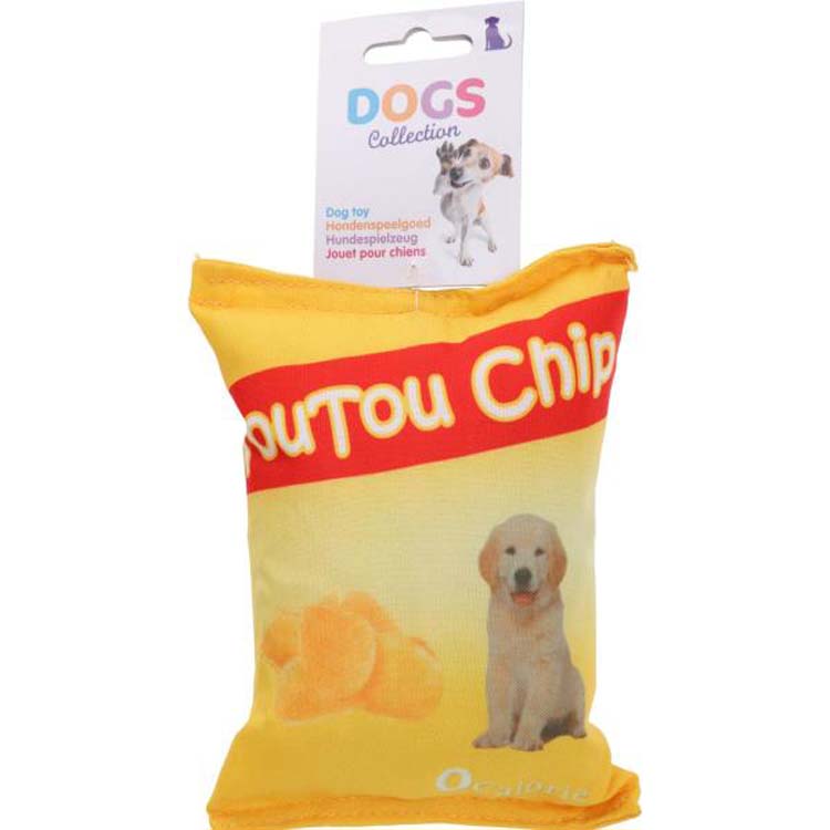 Jouet pour chien sac de chips