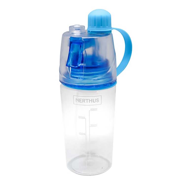 Drinkfles met spray om te joggen blauw large