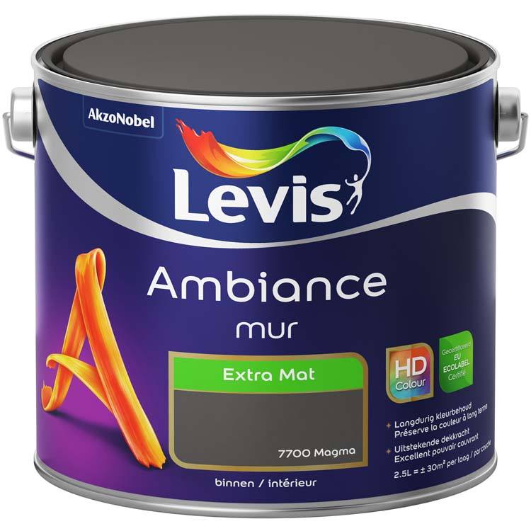 Levis Ambiance peinture murale extra mat 2,5l magma