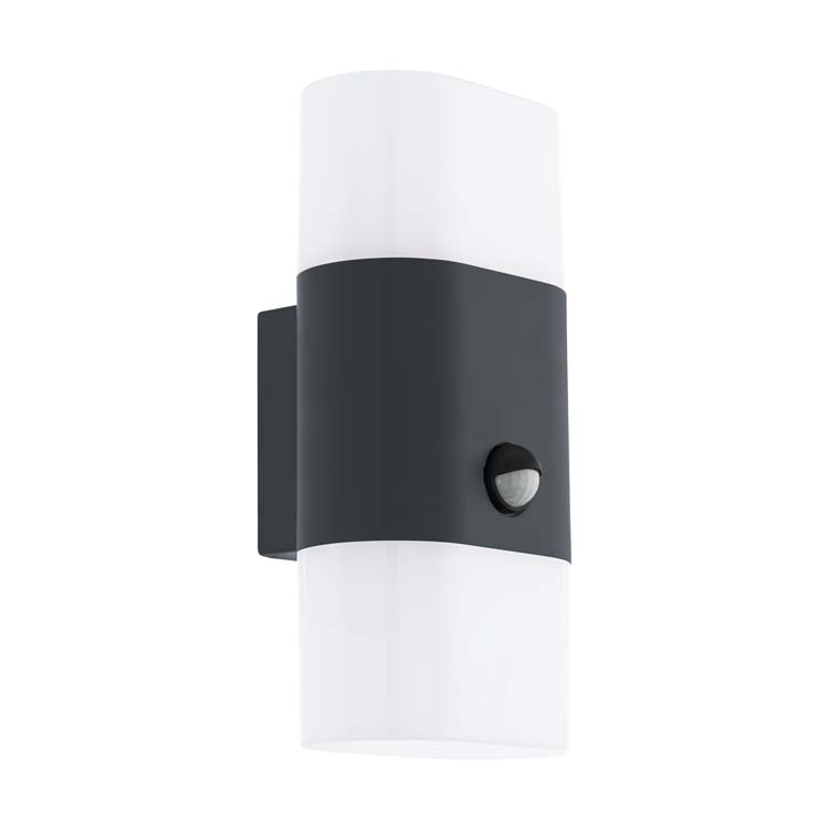 Badkamerverl Wandlamp antraciet sensor IP44