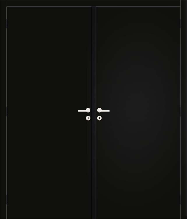 Complete dubbele binnendeur robusto 78cm black 201.5cm