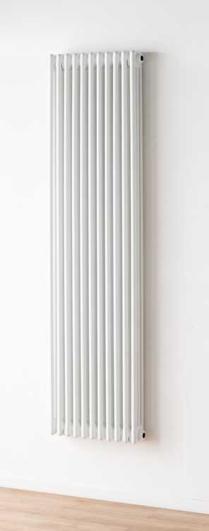 Designradiator Dell 180x48cm mat wit 2608 watt