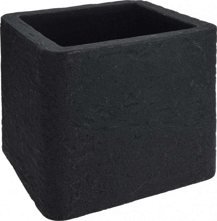 Pot de fleurs stonedesign anthracite 40x40x34cm