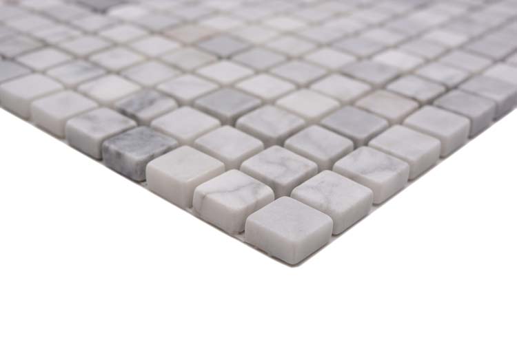 Mosaïque carrara marbre blanche 30,5 x 32,2 cm