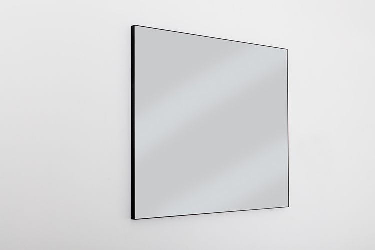 Spiegel met zwarte kader 120cm