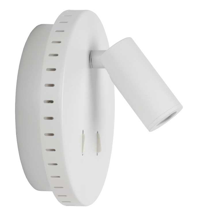 Lucide BENTJER - Applique murale - Ø 14 cm - LED - 1x6W 3000K - Blanc