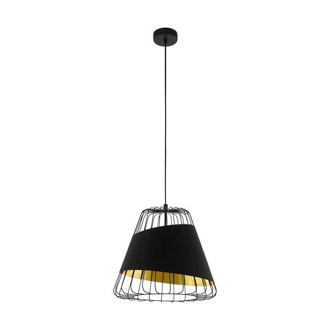 Hanglamp 360MM Diam. - E27 - Zwart/goud