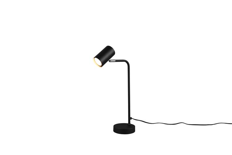 Tafellamp zwart mat excl. Lamp LED mogelijk H45cm