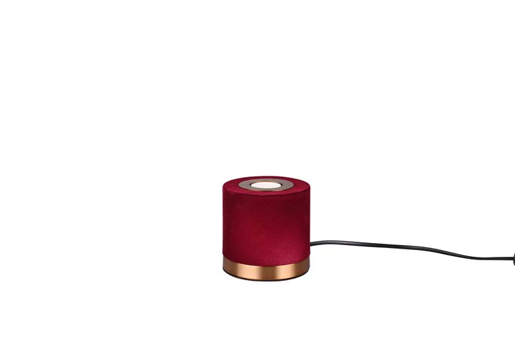 Lampe de table rouge/or excl lampe LED possible