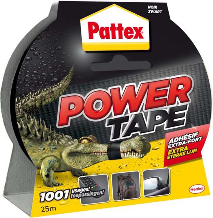 Pattex Powertape 50 mm x 25 m zwart