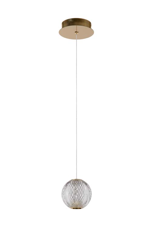 Lucide CINTRA - Suspension - Ø 14 cm - LED - 1x5,7W 2700K - Transparent