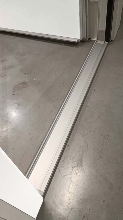 Buitendeur pvc met alu afwerking Varno wit B980 X H2180 mm L