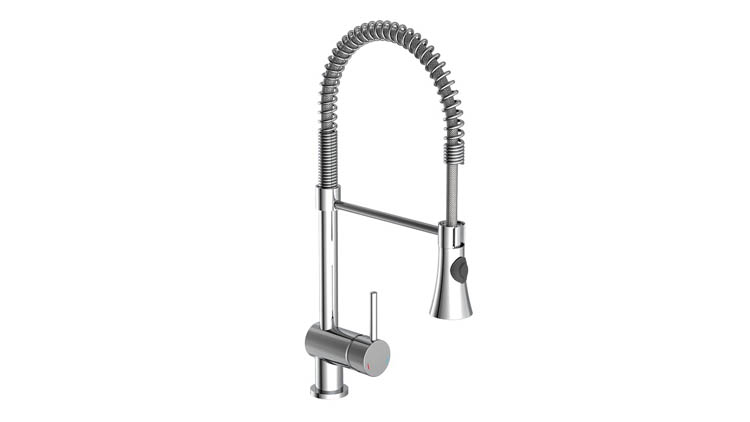 Robinet de cuisine Charlotte chrome basse pression