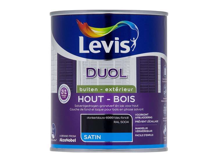 Levis Duol laque bois satin 0,75l bleu foncé