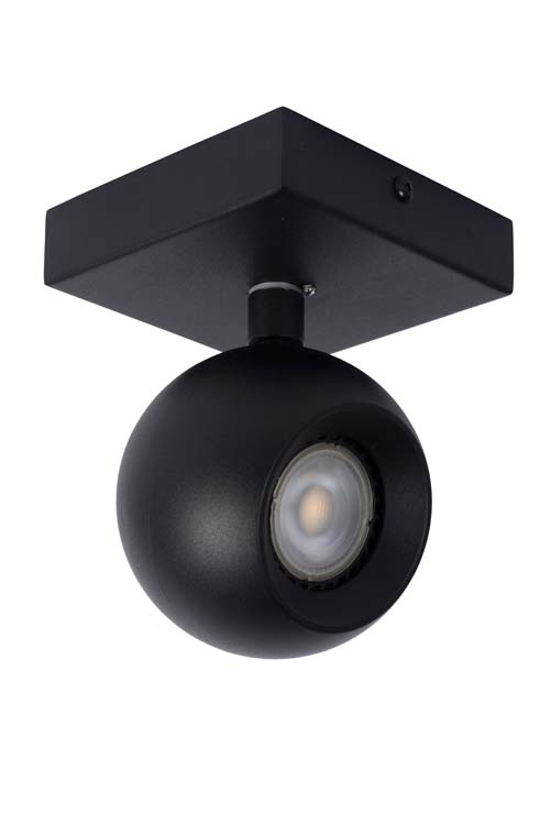 Spot plafond rond - 1xGU10 - Noir