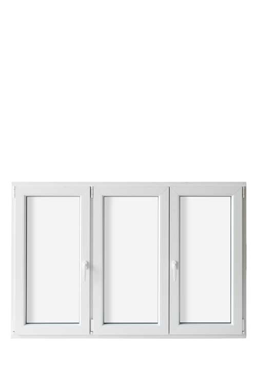 Châssis O.B. 3 ouvrants pvc blanc Deceuninc 1800x1200mm V1