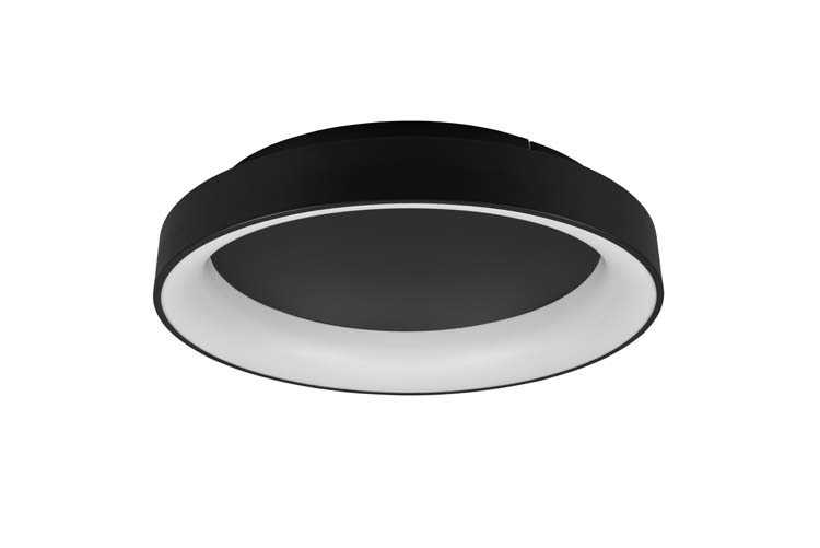 Plafonnière noir mate incl. 50W LED/ 5000Lm/ 2700-6000K D60cm