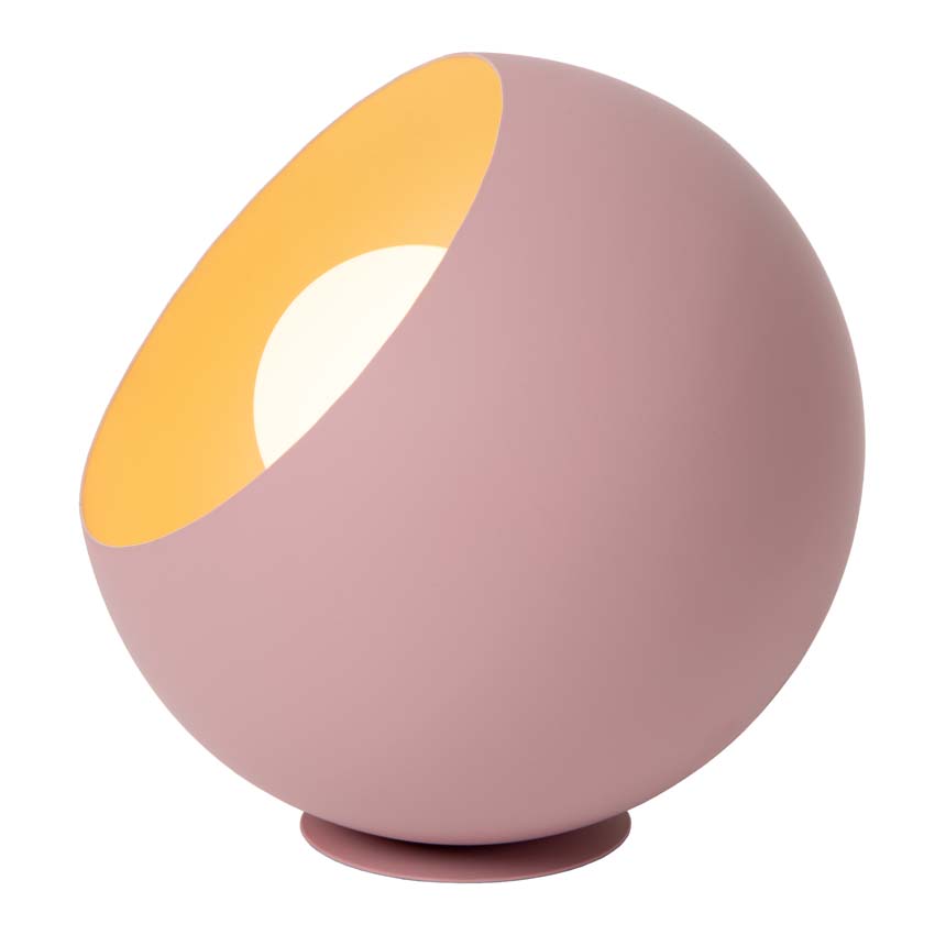 Lucide DOREDOS - Lampe de table - Ø 20 cm - 1xE27 - Rose