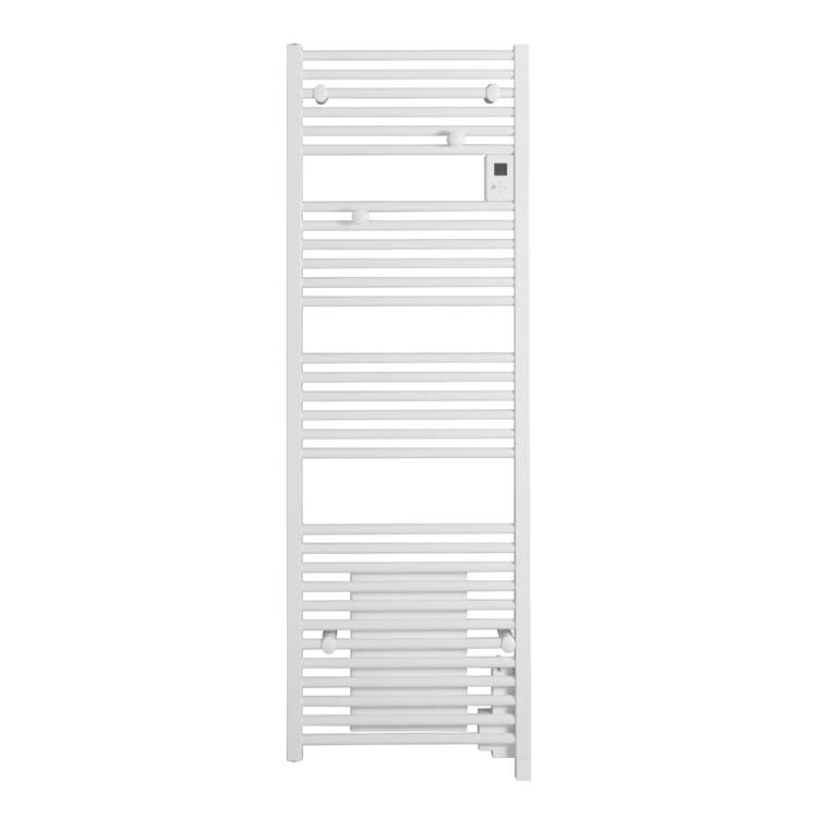 Radiateur sèche-serviette électrique blanc avec blower 183,7 x 55 cm 2000 Watt