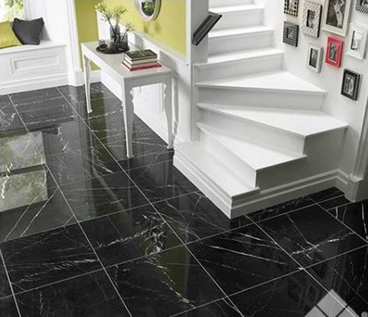 Carrelage Marquina marmi di nero brillant 60x60cm