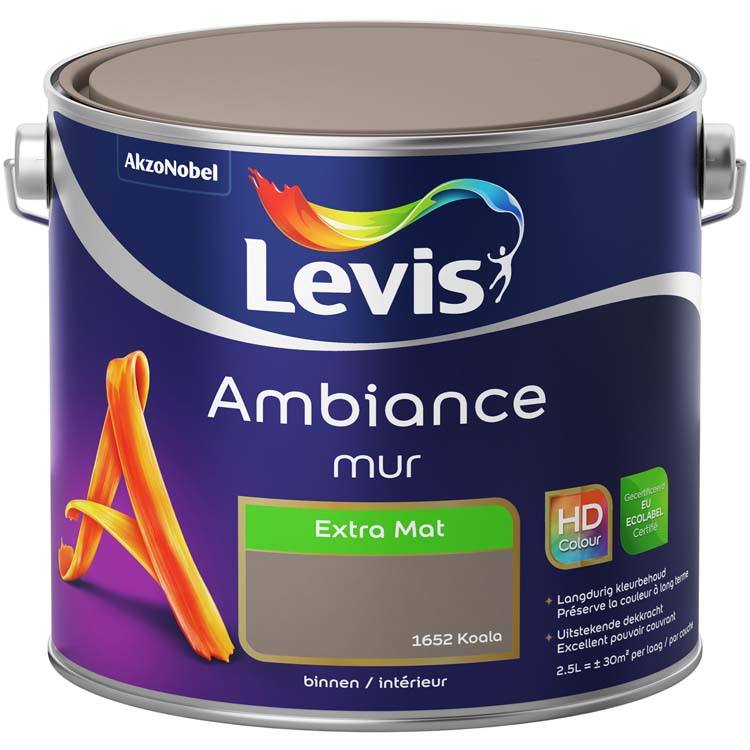 Levis peinture Ambiance Mur Extra Mat 2,5l koala