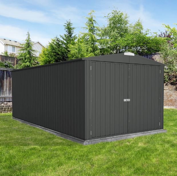 Garage métal anthracite Lesse 300x596x230cm