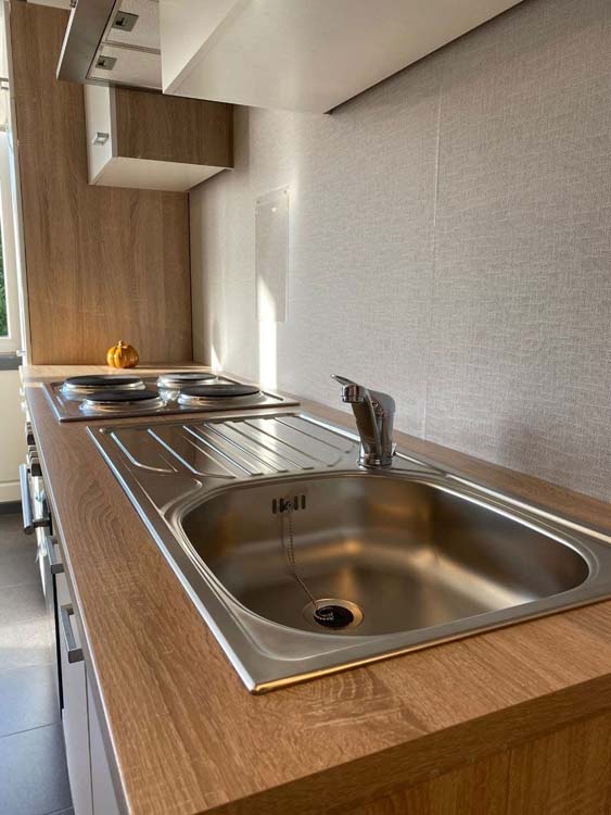 Keuken 270cm - budget wit - zonder toestellen