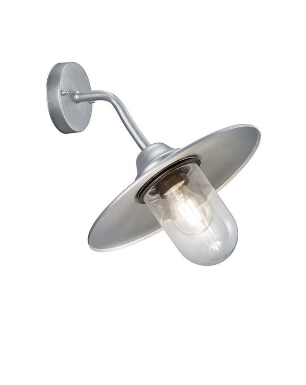 Applique murale inox excl lampe LED possible 1 lampe H35cm