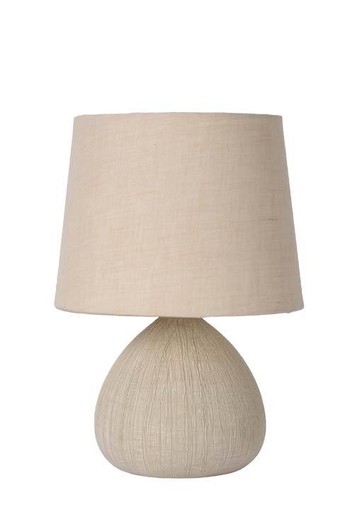 Lampe de table - E14 - H26CM - Beige