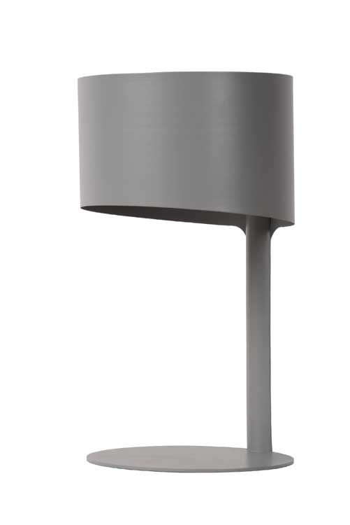 Lucide KNULLE - Lampe de table - Ø 15 cm - E14 - Gris