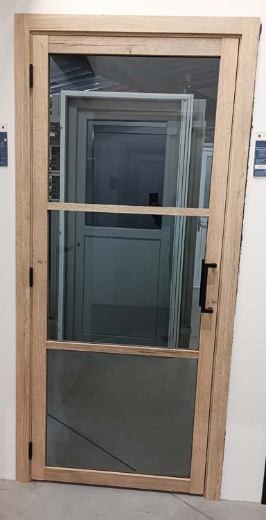 Complete deur pro steel look RW Oak 3R fumé 73x201.5cm Rechts