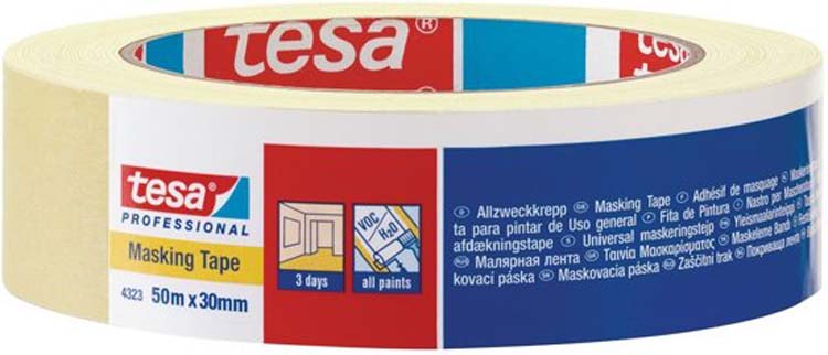 Tesa Ruban de masquage 19mm x 50M créme