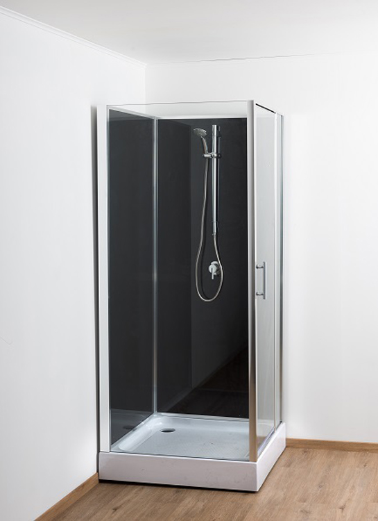 Cabine de douche Anik chrome droite