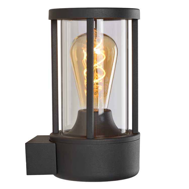 Lucide LORI - Wandlamp Buiten - E27 - IP44 - Antraciet